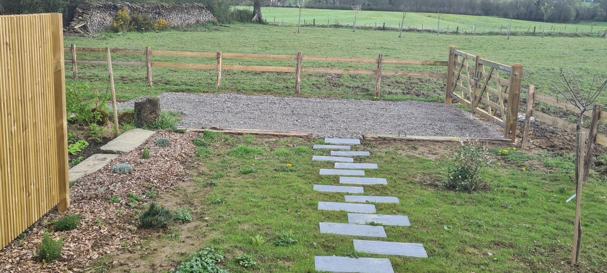 Roulotte A La Ferme Buissonniere Villa La Lande-de-Louge Dış mekan fotoğraf